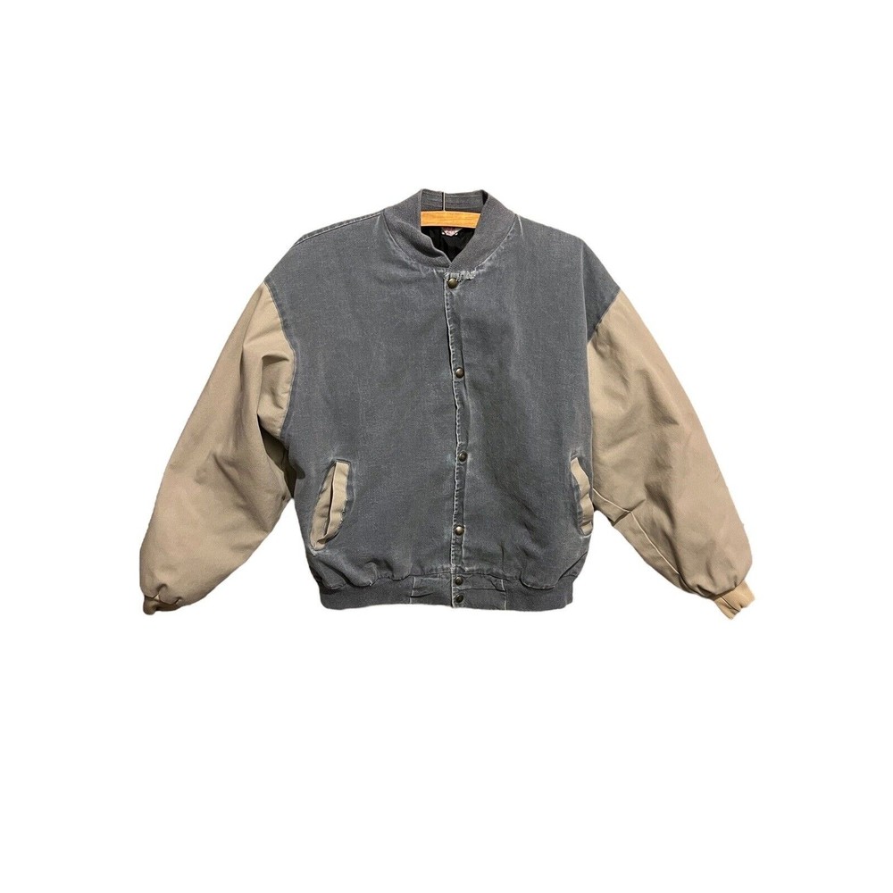 VTG West Ark Denim Bomber Jacket size XLarge
